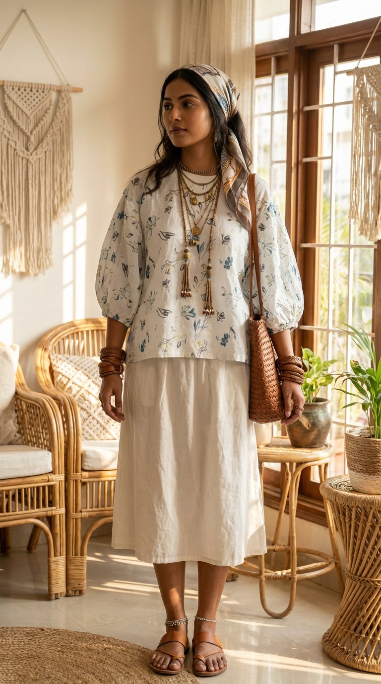 Breeze Bloom Oversized Top