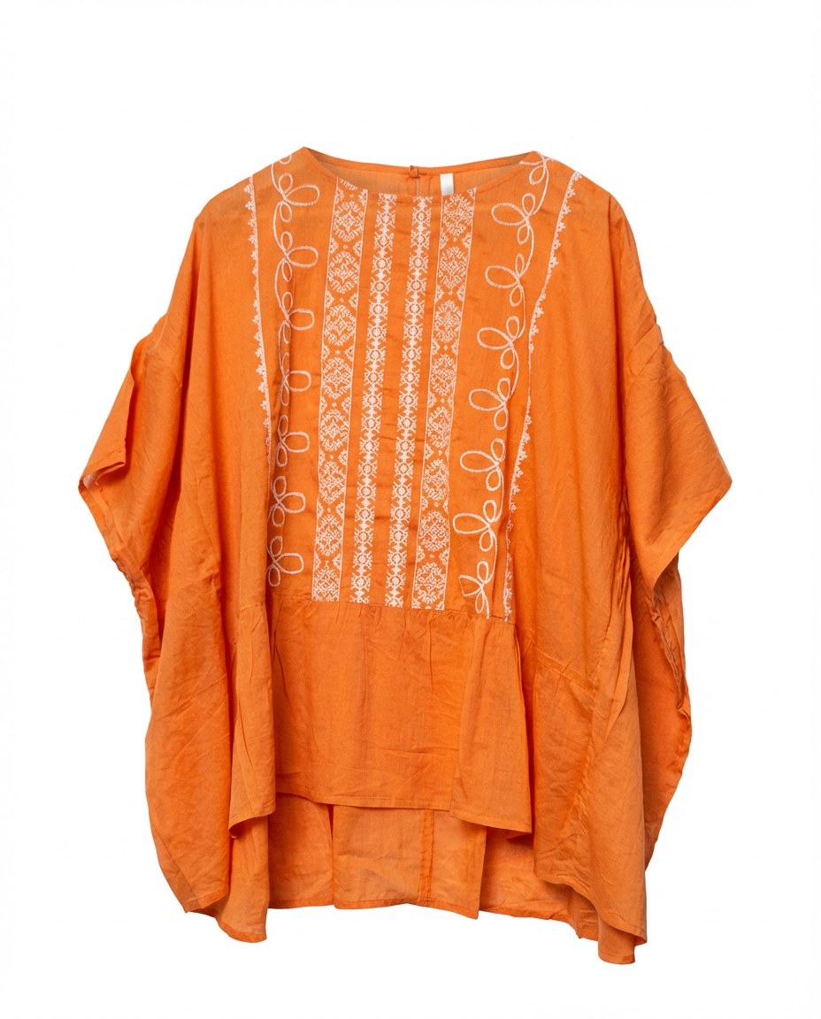Sunset Stitch Oversized Top
