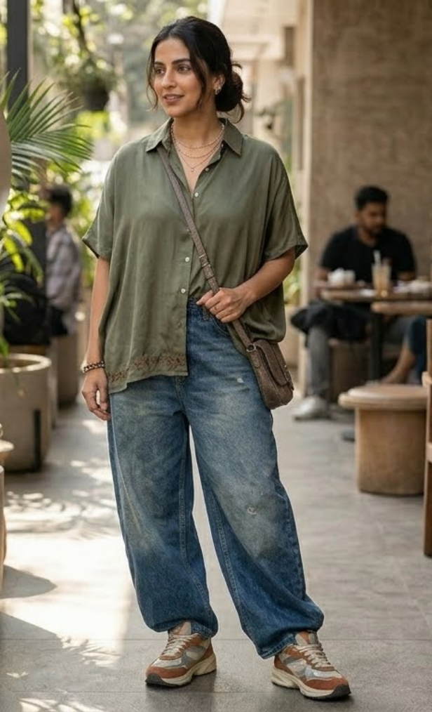 Forest Embroidered Linen Shirt by SHBT
