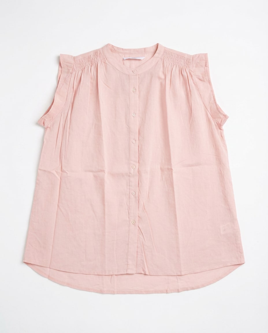 Blush Textured Cotton Top