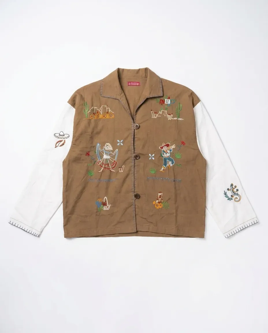 Earthy Embroidered Shirt