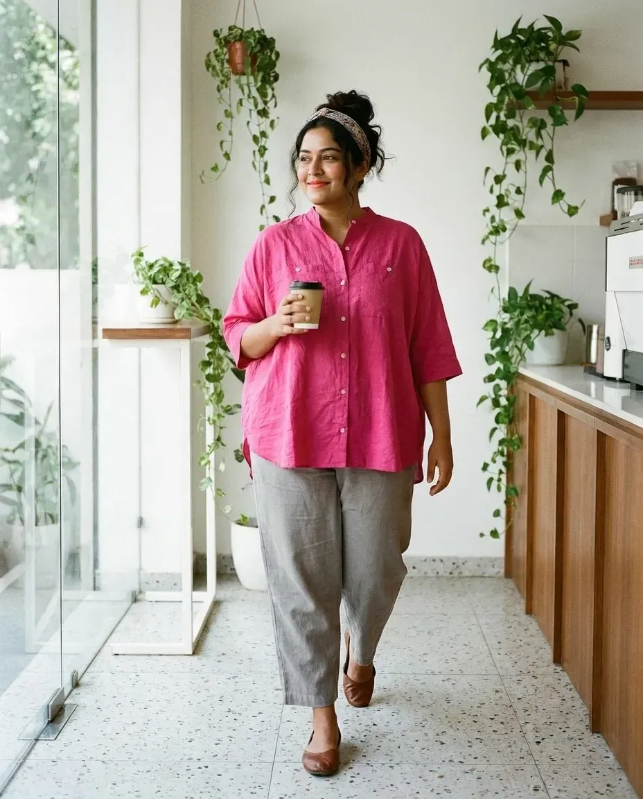 Fuchsia Oversized Shirt