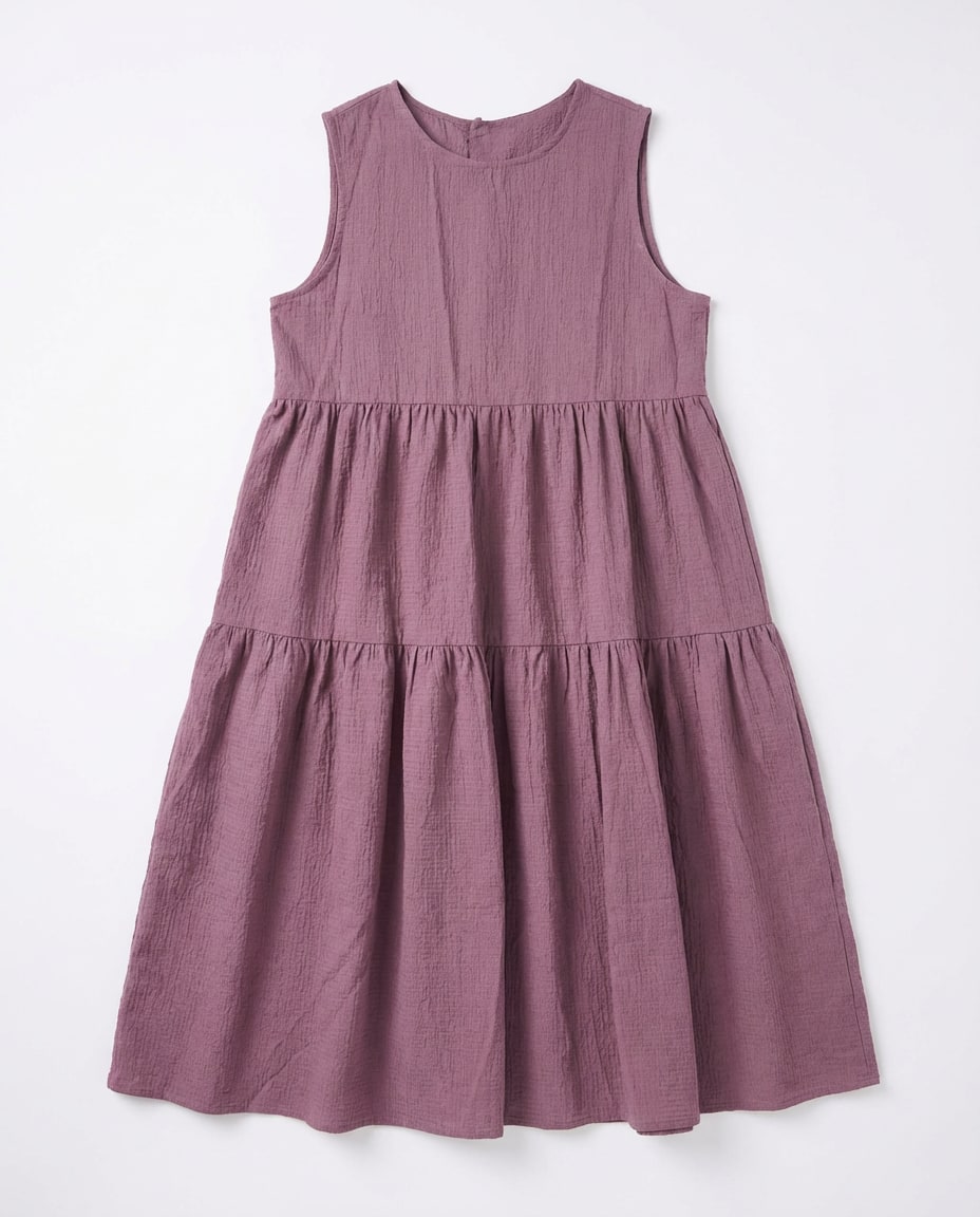 Mauve Tiered Maxi Dress