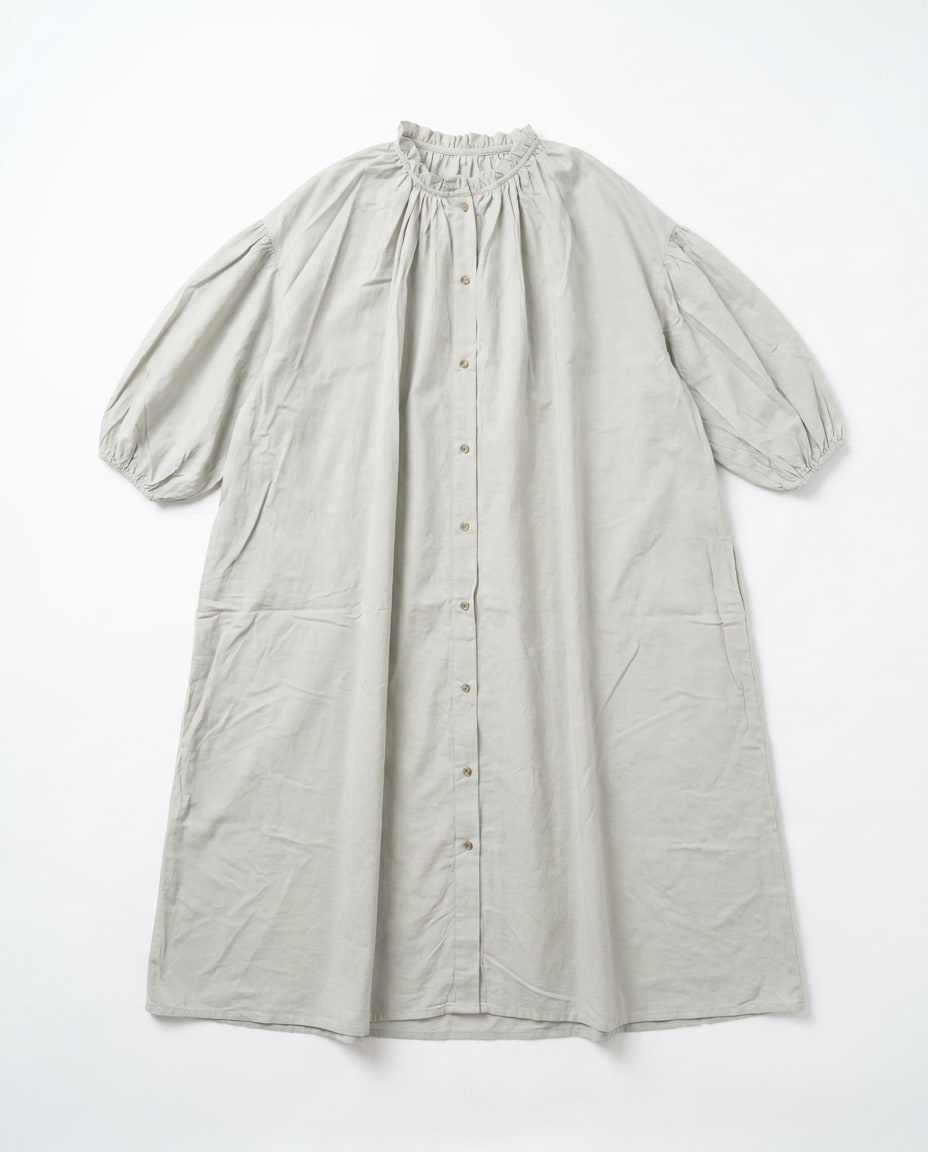 Sage Oversized Cotton Dress
