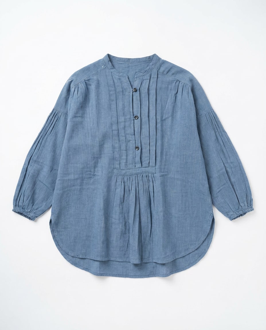 Sky Textured Oversized Top